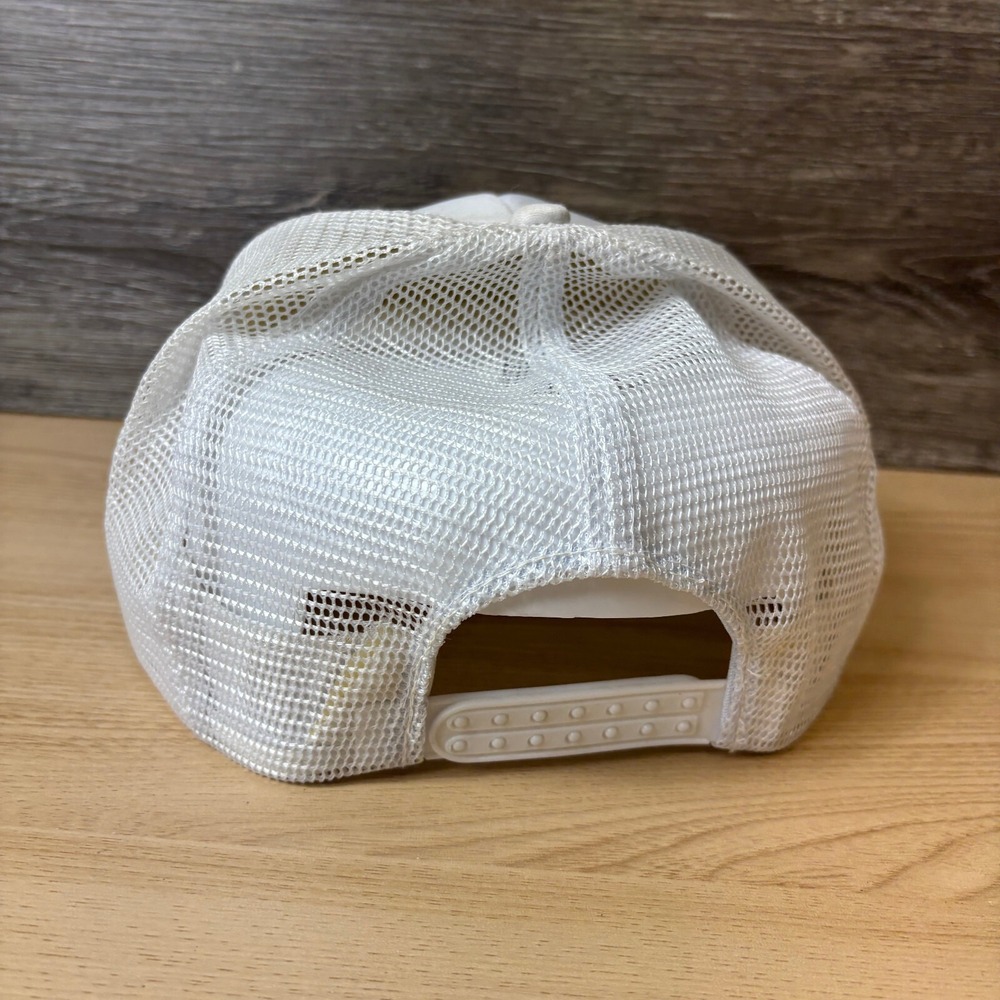 Vintage Napa Hat Cap Snapback White Trucker Madawaska Maine Auto Parts - Picture 6 of 10